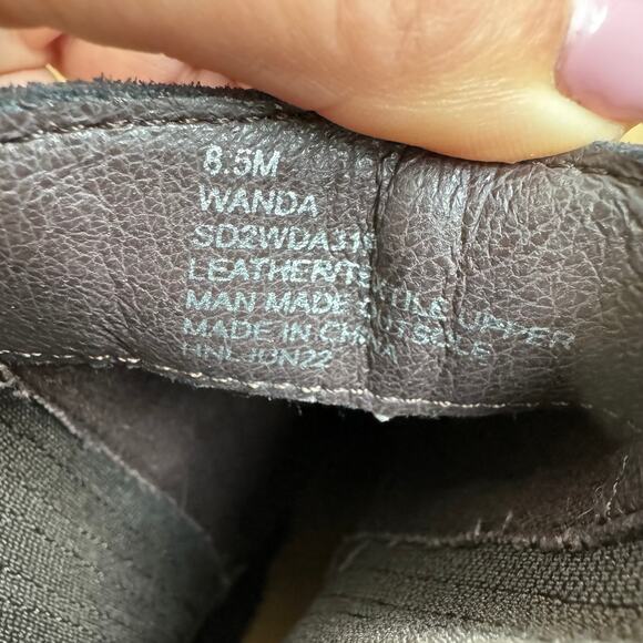 Splendid Wanda Dark Chocolate Brown Suede Wedge Ankle Bootie 8.5 - Picture 6 of 10